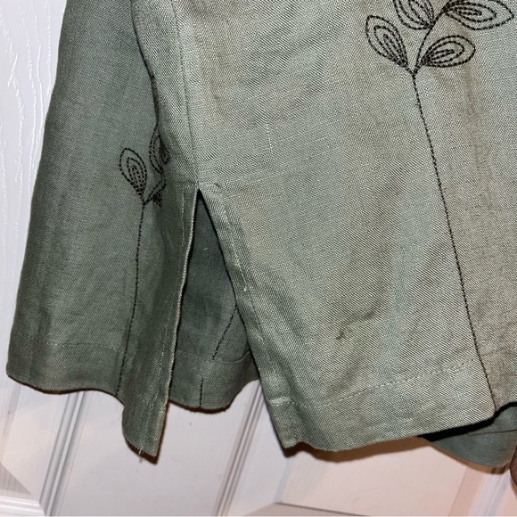 Vintage Freeport Studio Linen Embroidered Tunic Jacket - Picture 7 of 11